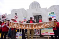 no lng rally 2015 at the oregon state capitol