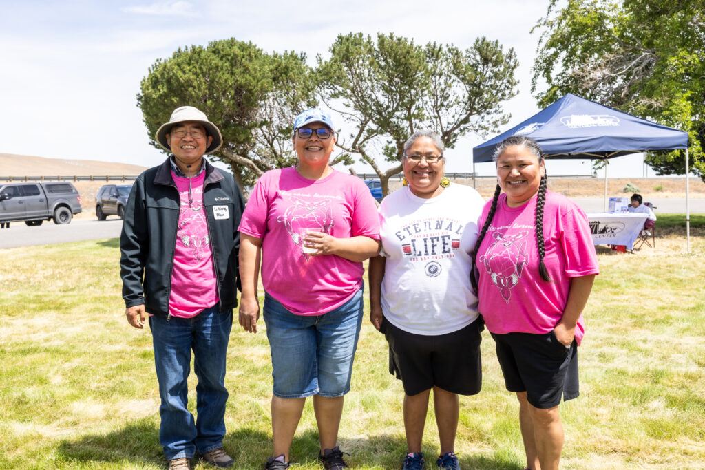 A few ERWM staff, including Li Want, Samantha Redheart, and Dawn Lustre, as well as Denise at the 2024 Hanford Journey